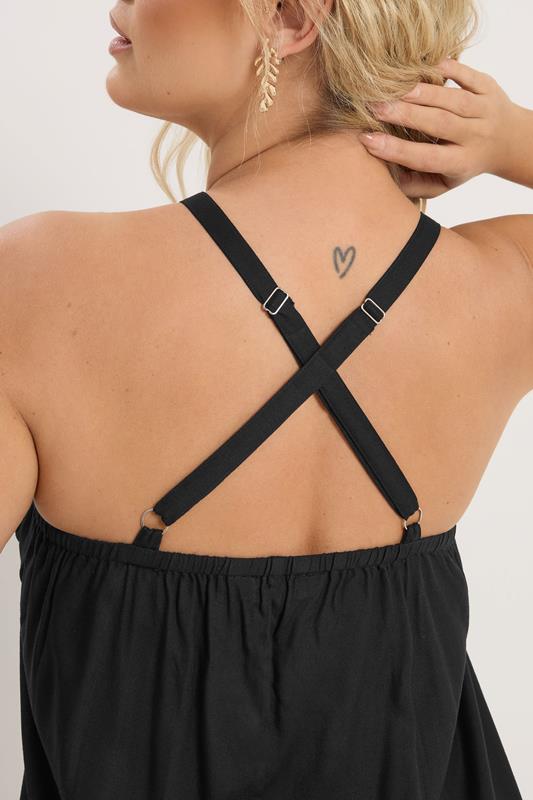 YOURS Plus Size Black Throw On Maxi Dress | Yours Clothing 6