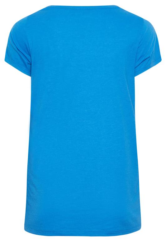 YOURS Plus Size Blue Essential T-Shirt | Yours Clothing 7