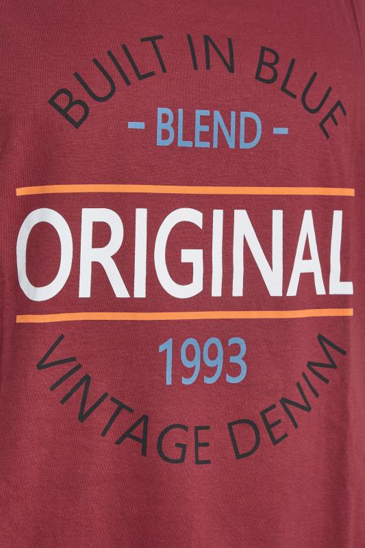 BLEND Big & Tall Burgundy Red Original Vest 4