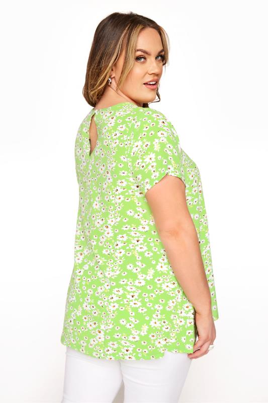 LIMITED COLLECTION Lime Green Daisy Swing Top_C.jpg
