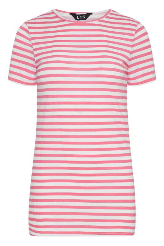 LTS Tall Hot Pink Stripe T-Shirt 5