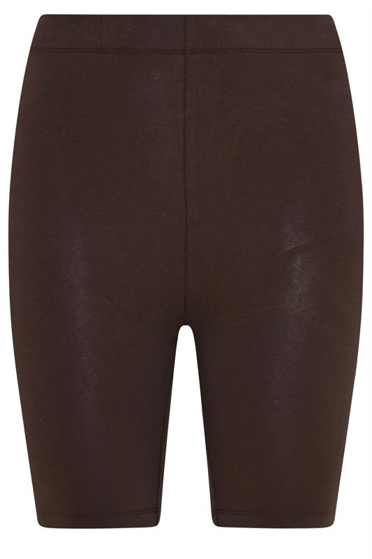 YOURS Plus Size Chocolate Brown Shorts | Yours Clothing 5