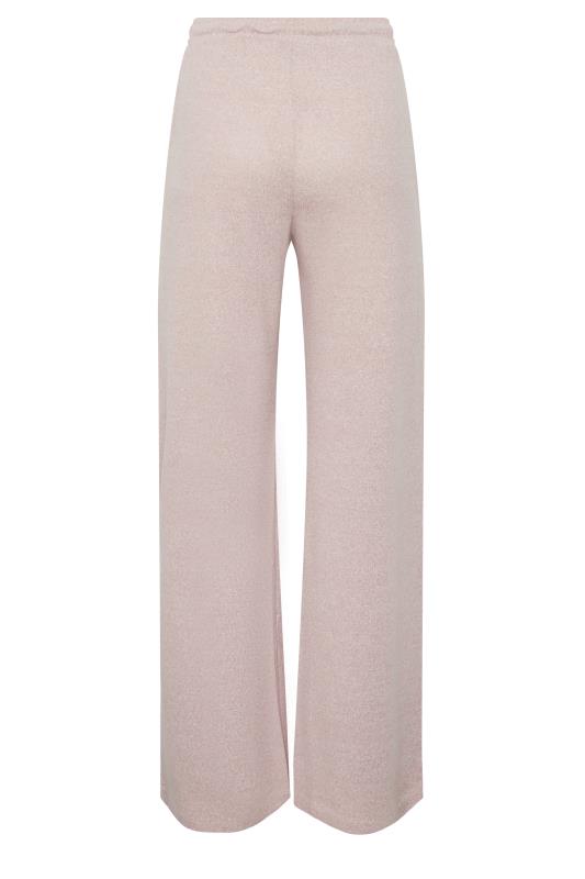 LTS Tall Light Pink Soft Touch Wide Leg Trousers | Long Tall Sally  6