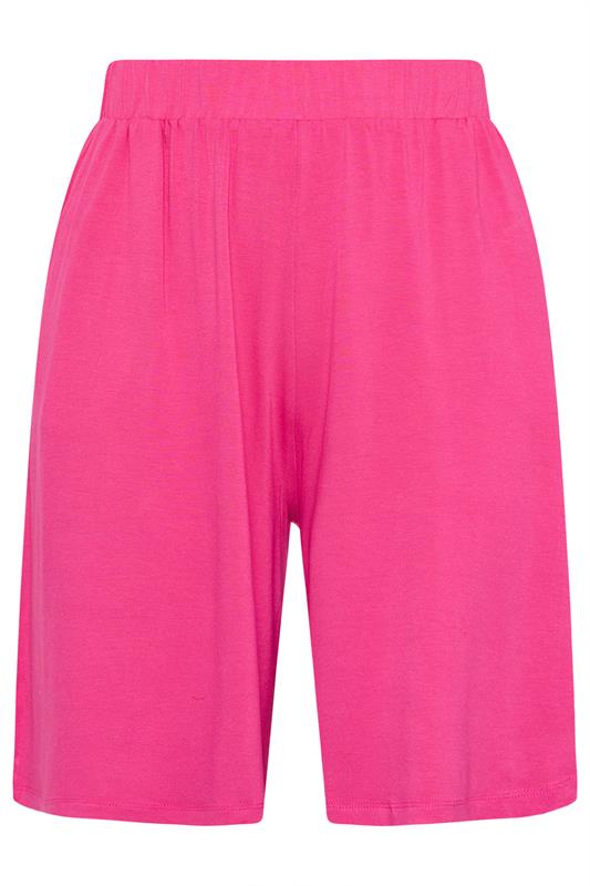 YOURS Plus Size Pink Pocket Shorts | Yours Clothing 5