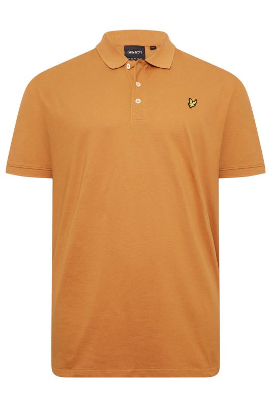 LYLE & SCOTT Big & Tall Orange Logo Polo Shirt | BadRhino 3