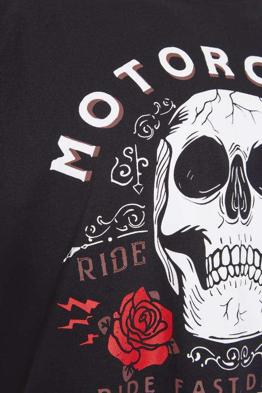 BadRhino Black Motorcycle Skull T-Shirt 2