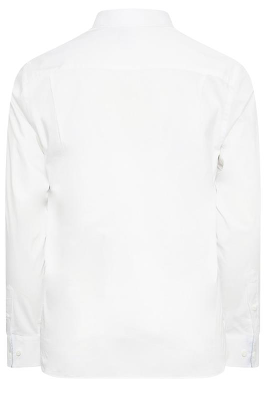 BadRhino Big & Tall Premium White Formal Long Sleeve Shirt | BadRhino 5