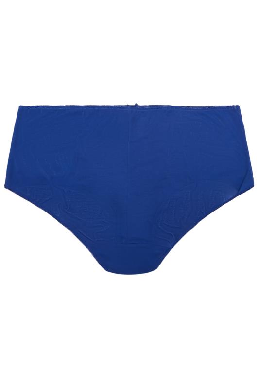 Plus Size 2 PACK Blue & Black Animal Print Jacquard Shorts | Yours Clothing 5