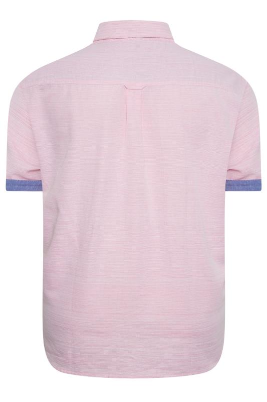 BadRhino Big & Tall Pink Cotton Slub Shirt | BadRhino 4