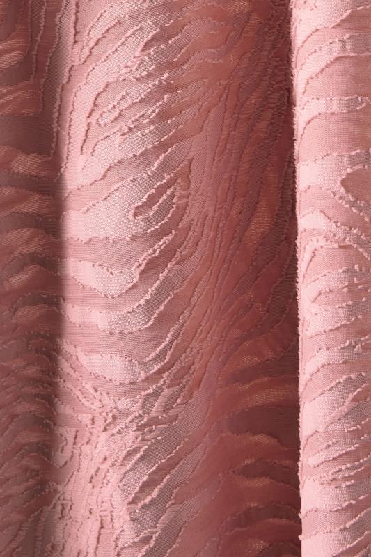 EVANS Plus Size Pink Burnout Print Tie Neck Blouse | Evans 8