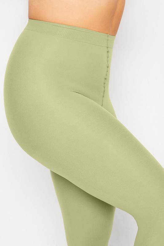 Sage Green 50 Denier Tights | Yours Clothing 2