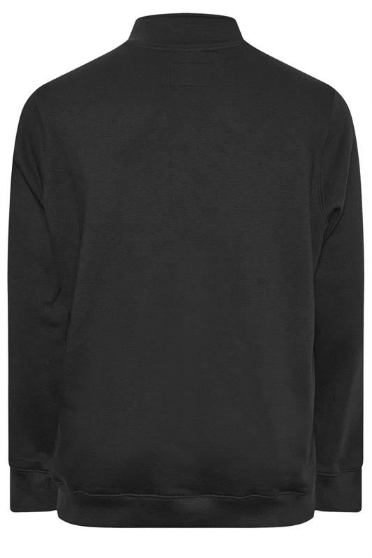 BadRhino Big & Tall Black Quarter Zip Sweatshirt | BadRhino 8