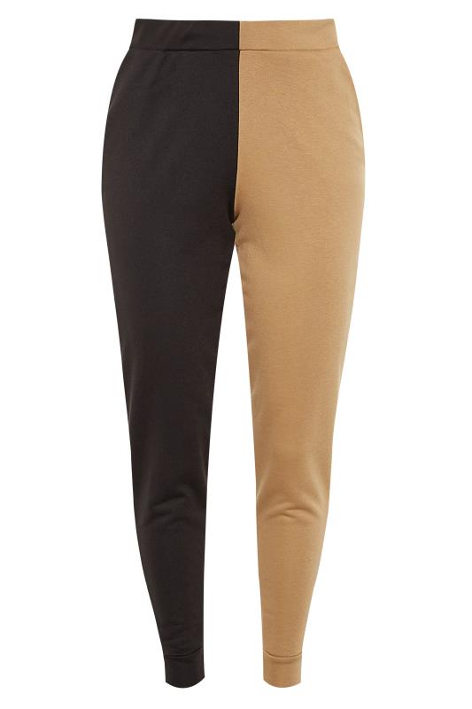 contrast in zwart-camel | Yours Clothing