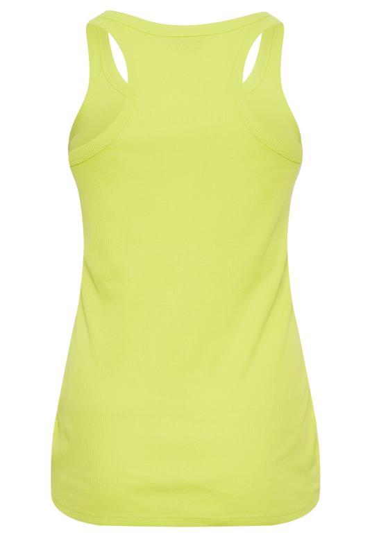 YOURS 2 PACK Plus Size Lime Green & Orange Vest Tops | Yours Clothing 12