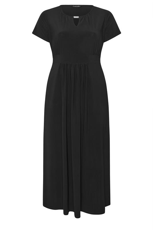 EVANS Plus Size Black Bar Detail Dress | Evans 5