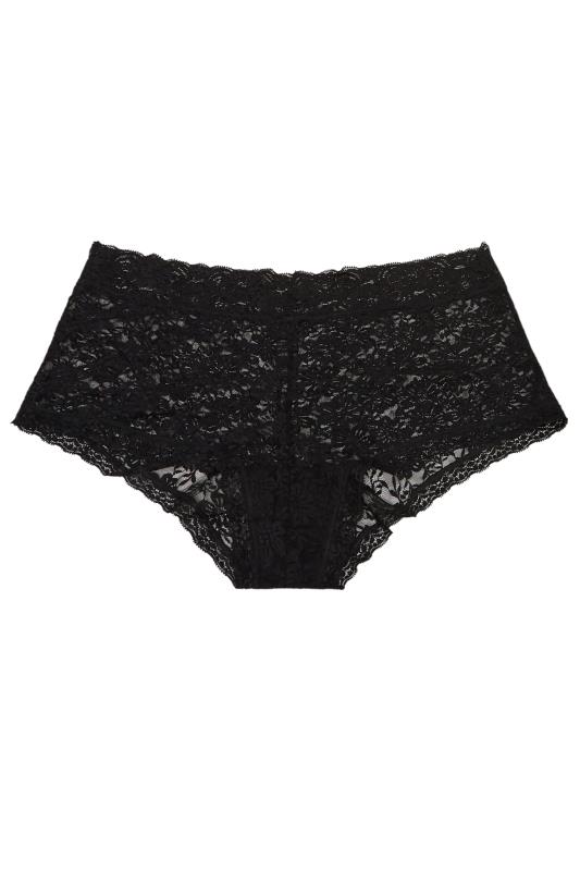 Plus Size 3 PACK Black Lace Mid Rise Shorts | Yours Clothing  6