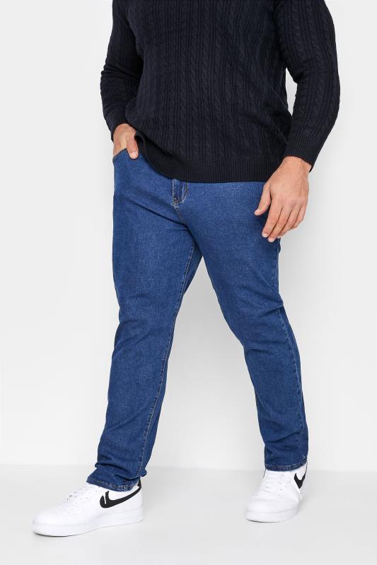 Plus Size Bags & Purses KAM Big & Tall F101 Blue Stonewash Jeans