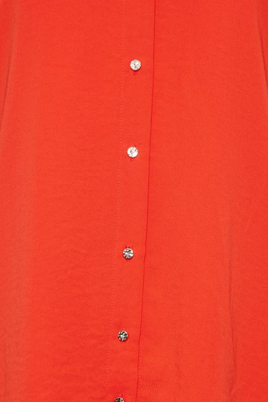 M&Co Orange Tie Waist Tunic Shirt | M&Co 5