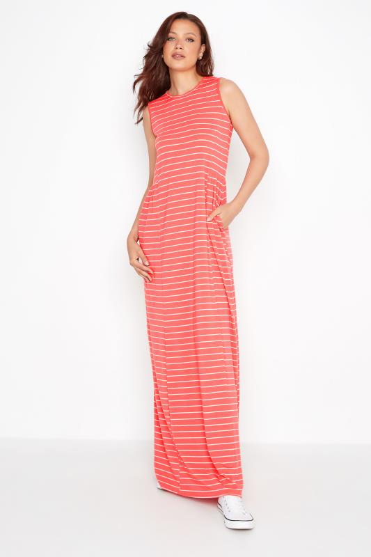 LTS Tall Pink Stripe Maxi Dress 2
