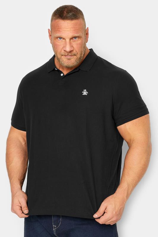  Grande Taille PENGUIN MUNSINGWEAR Big & Tall Black Core Polo Shirt