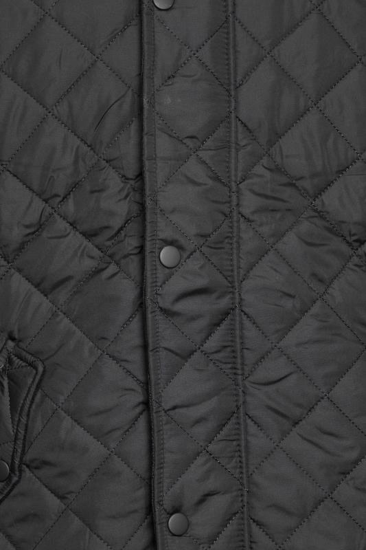 D555 Big & Tall Black Quilted Puffer Coat | BadRhino  4