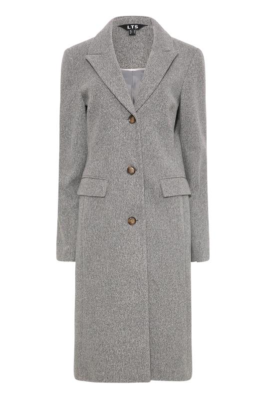 LTS Tall Women's Grey Midi Formal Coat | Long Tall Sally 6
