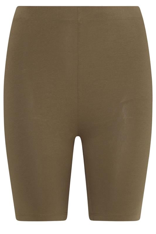 YOURS Plus Size Brown Cycling Shorts | Yours Clothing 5