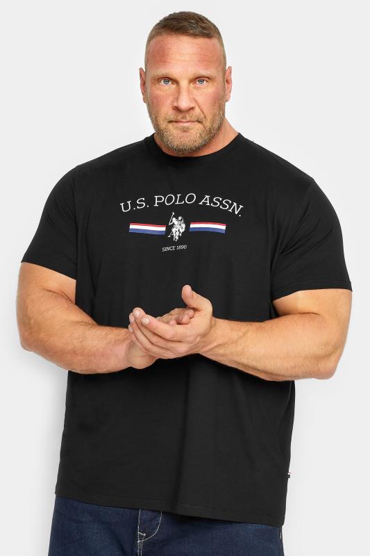 Men's  U.S. POLO ASSN. Big & Tall Black Rider T-Shirt