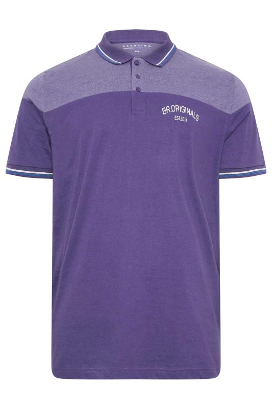 BadRhino Purple 'Originals' Cut & Sew Polo Shirt | BadRhino 2