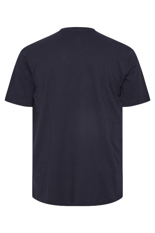 ESPIONAGE Big & Tall Navy Blue California Print T-Shirt 4