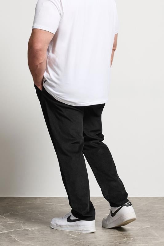 BadRhino Big & Tall Black Corduroy Trousers | BadRhino 4