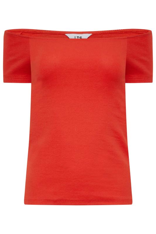 LTS Tall Women's Red Bardot Short Sleeve Top | Long Tall Sally 6
