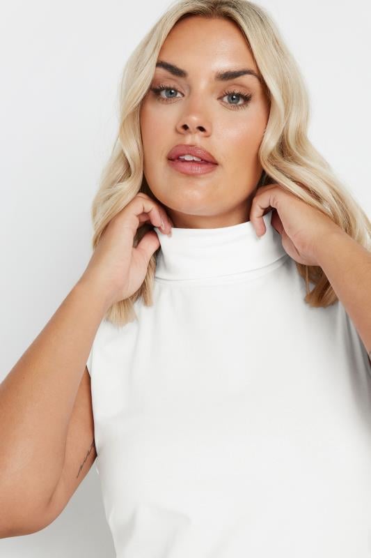 Plus size white turtleneck hotsell