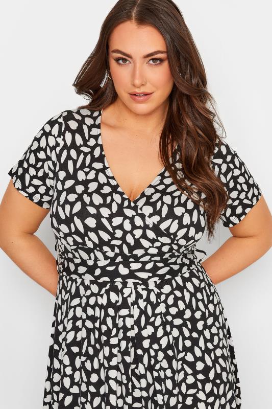 YOURS Curve Plus Size Black Animal Print Maxi Dress | Yours Clothing  4