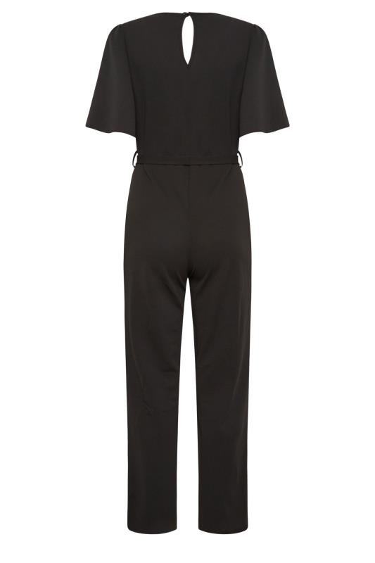 M&Co Petite Black Angel Sleeve Jumpsuit | M&Co 7