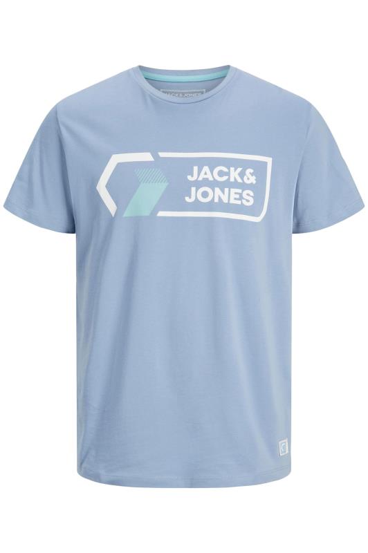 JACK & JONES Big & Tall Denim Blue Logan T-Shirt 2