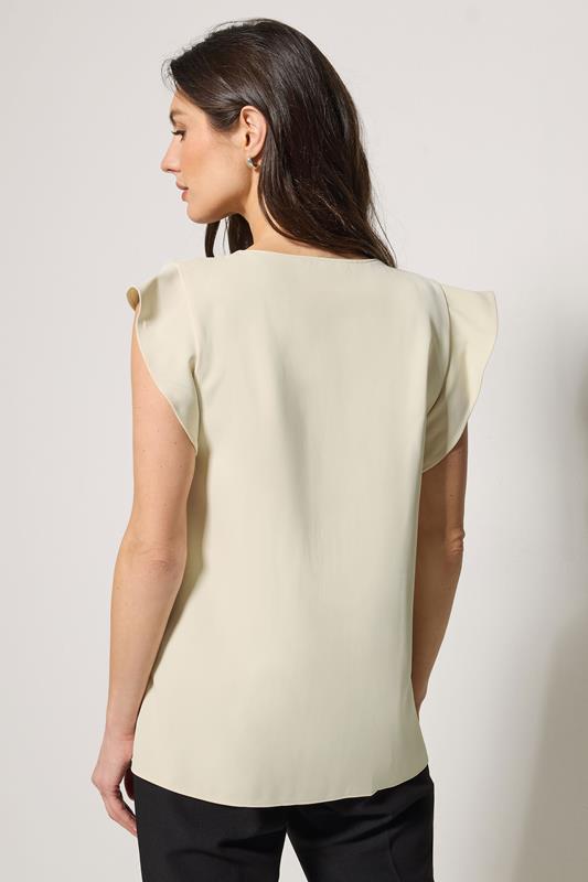 M&Co Cream Frill Sleeve Blouse | M&Co 2
