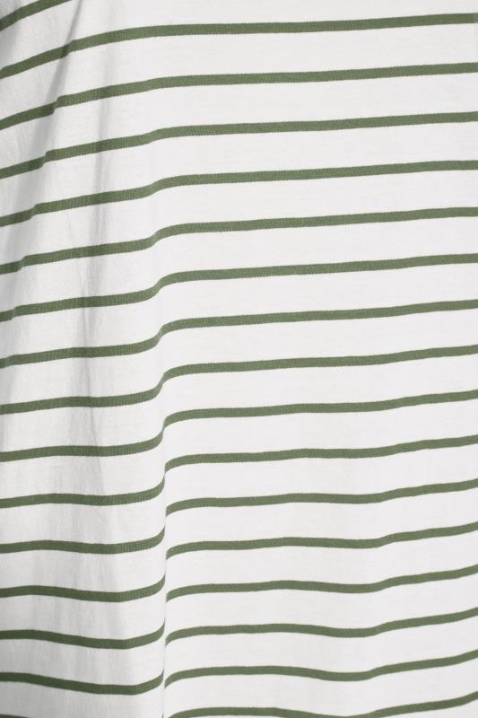 Curve White & Green Stripe Short Sleeve T-Shirt_S.jpg