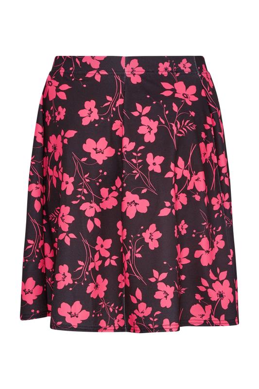 LIMITED COLLECTION Curve Pink Floral Print Skirt_X.jpg