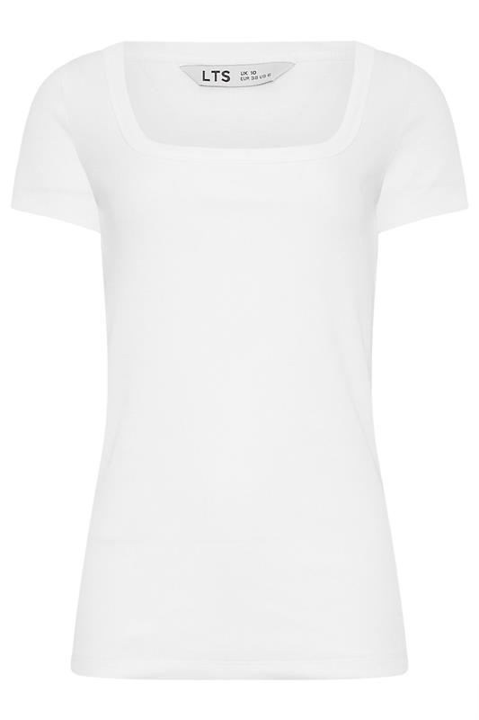 LTS Tall 2 PACK Burgundy Red & White Ribbed T-Shirts | Long Tall Sally 9