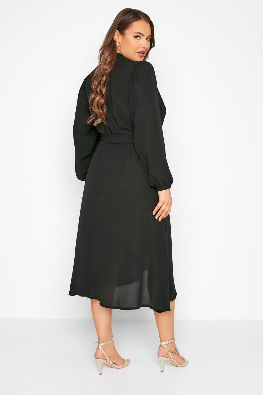 LIMITED COLLECTION Plus Size Black Wrap Dress | Yours Clothing 3