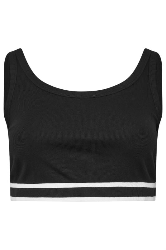 YOURS Curve 2 PACK Black Ribbed Sports Bralettes | Yours Clothing 6