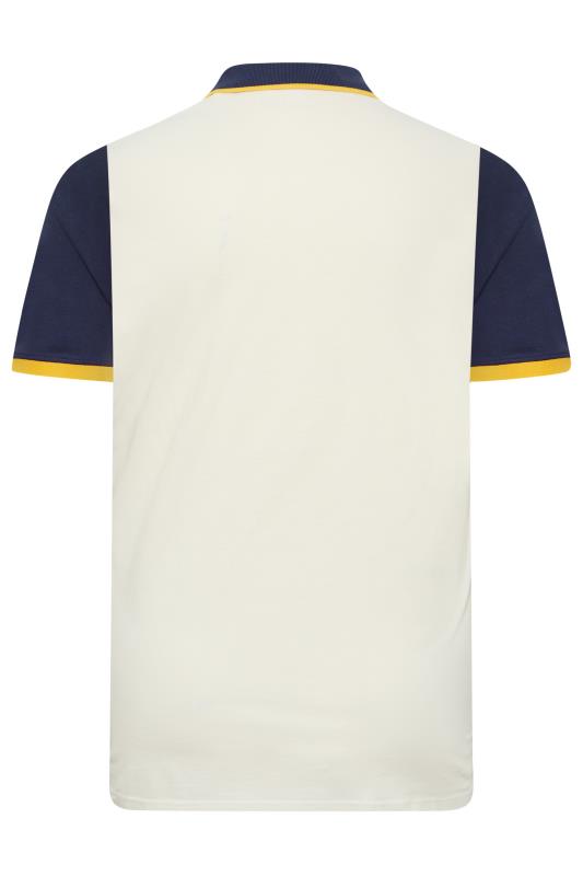 BadRhino Big & Tall Navy Blue & Yellow BR15 Champions Polo Shirt | BadRhino 4