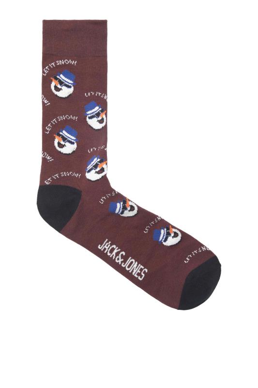 JACK & JONES 3 PACK Black & Blue Christmas Socks Gift Set | BadRhino 4
