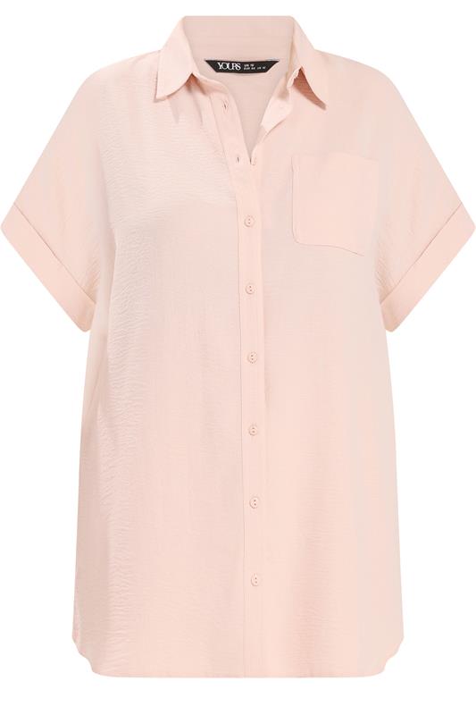 YOURS Plus Size Pink Grown On Sleeve Shirt | Yours Clothing 5