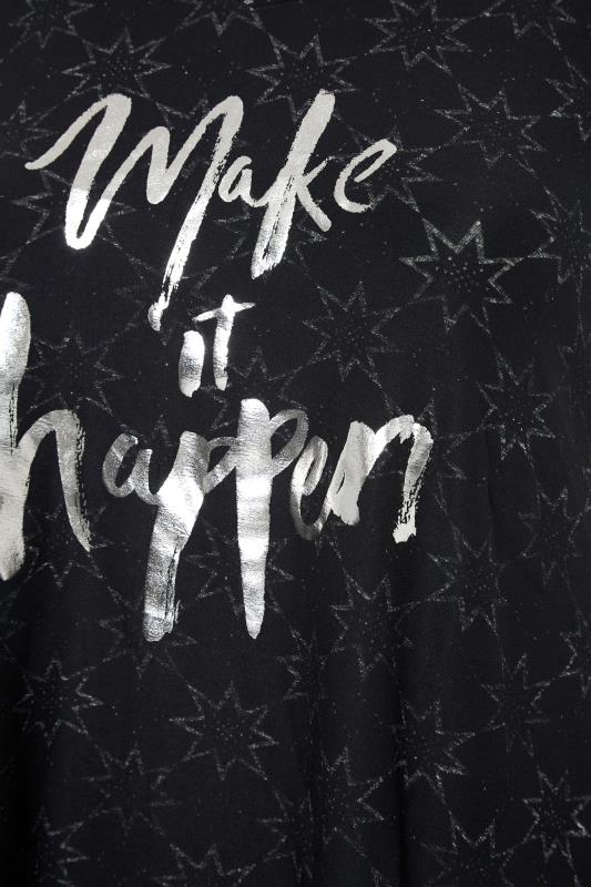 Curve Black 'Make It Happen' Slogan Vest Top 5