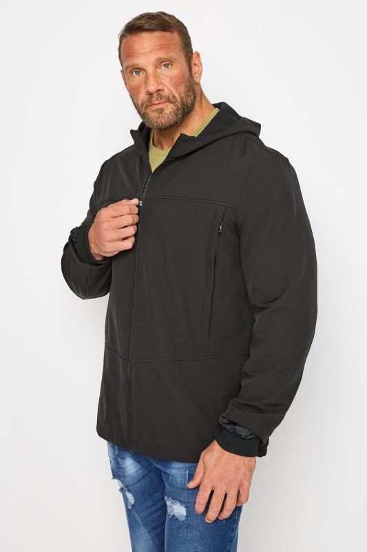 Großen Größen  BadRhino Big & Tall Black Softshell Jacket