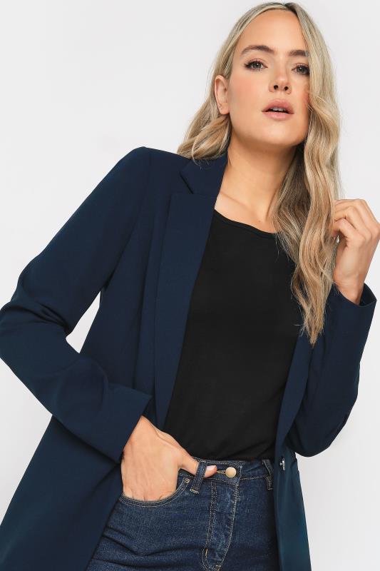 LTS Tall Women's Navy Blue Tailored Blazer | Long Tall Sally 4