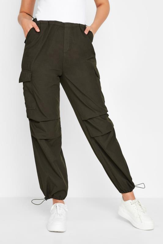 LTS Tall Women's Chocolate Brown Parachute Trousers | Long Tall Sally 1