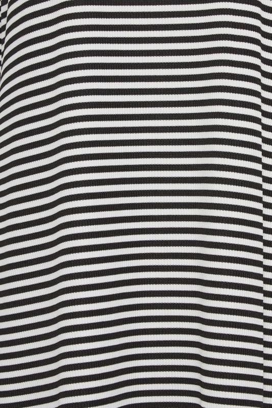 YOURS PETITE Plus Size Black Stripe Midaxi Dress | Yours Clothing 4